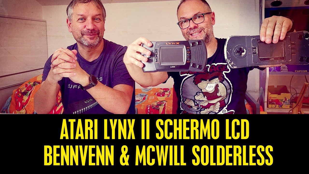 RV128: Atari Lynx II sostituzione schermo con LCD BennVenn e differenze con McWill
