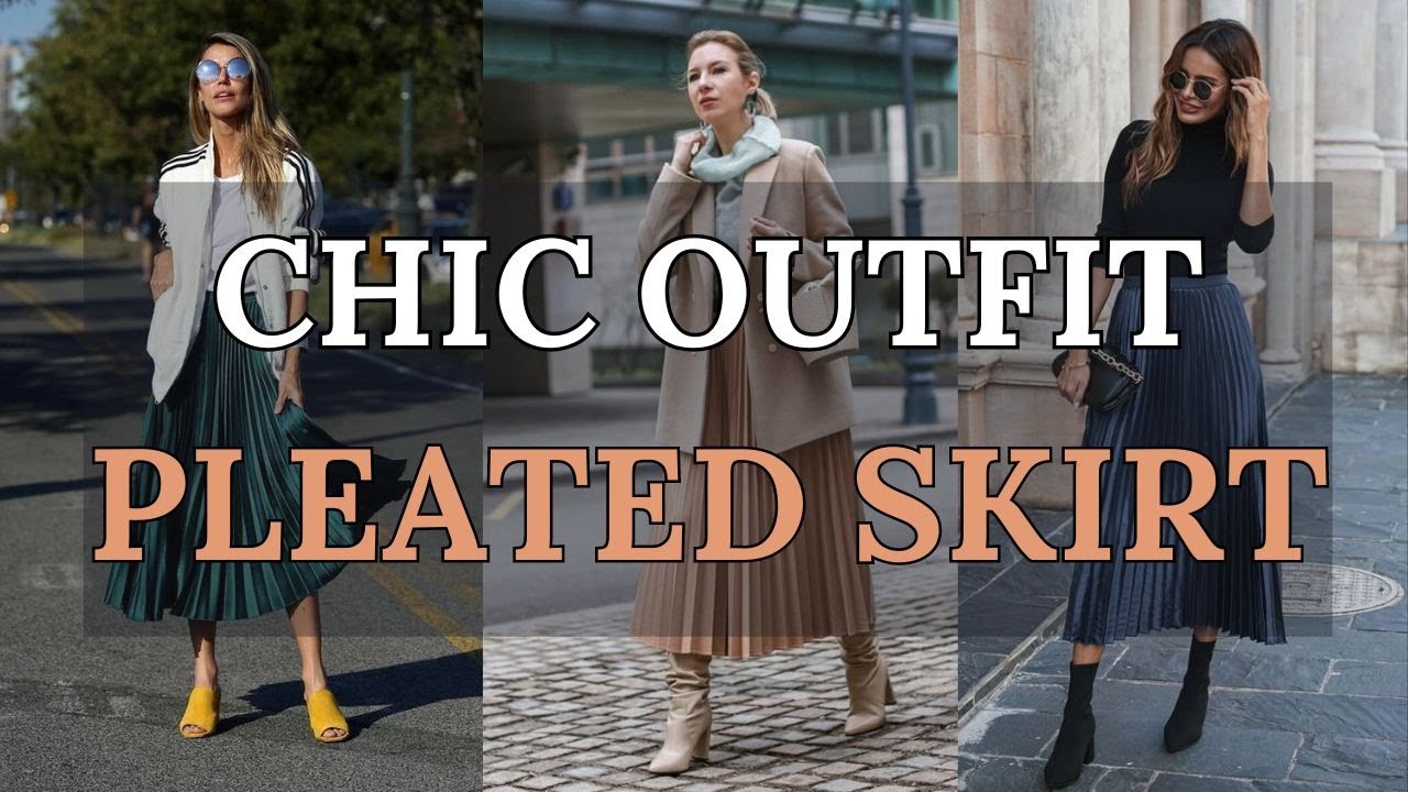 Stylish Long Pleated Skirt Outfit Ideas | Fashion Inspiration