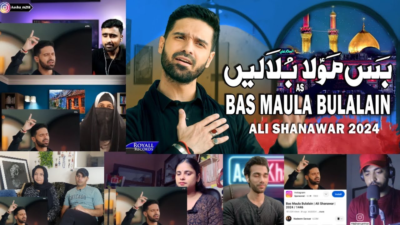 Reaction on Bas Maula Bulalain | Ali shanawar Noha Reaction | Noha Mix Reaction | Reaction on Noha