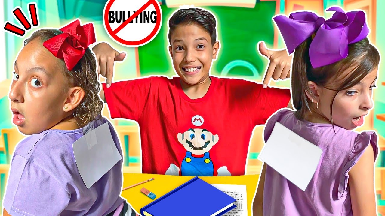 Maria Clara e uma História sobre bullying na escola e um menino levado - MC Divertida