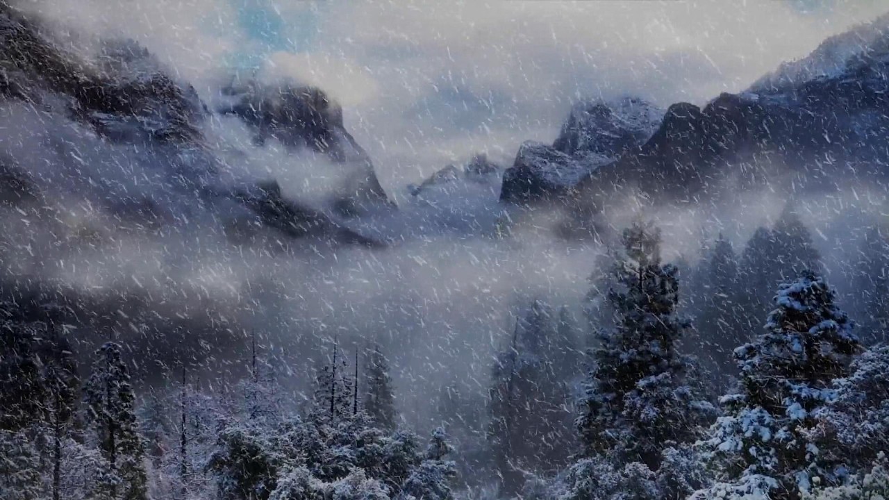 Cozy Winter Ambience ❄️ Snowy Landscape for Relaxation, Study & Deep Sleep