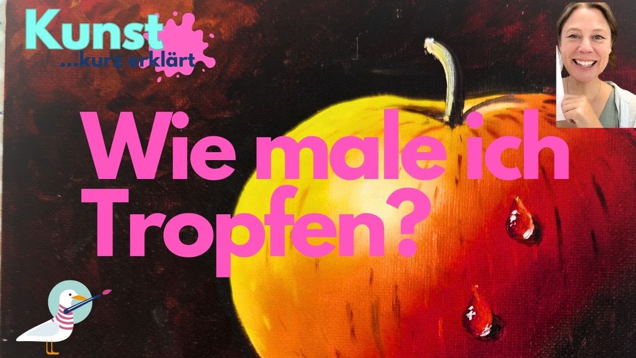 Mit Bleistift, Aquarell, Acryl oder Öl: so malst Du Tropfen!