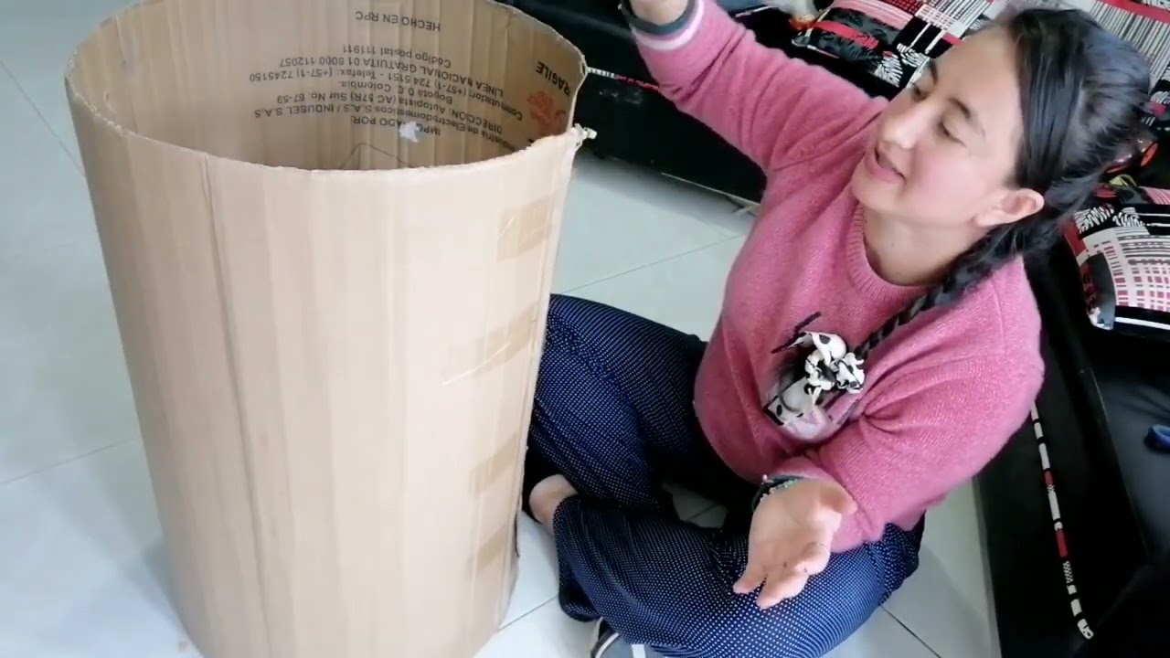 como realizar un cilindro o mesa en cartón (para tus decoraciónes)