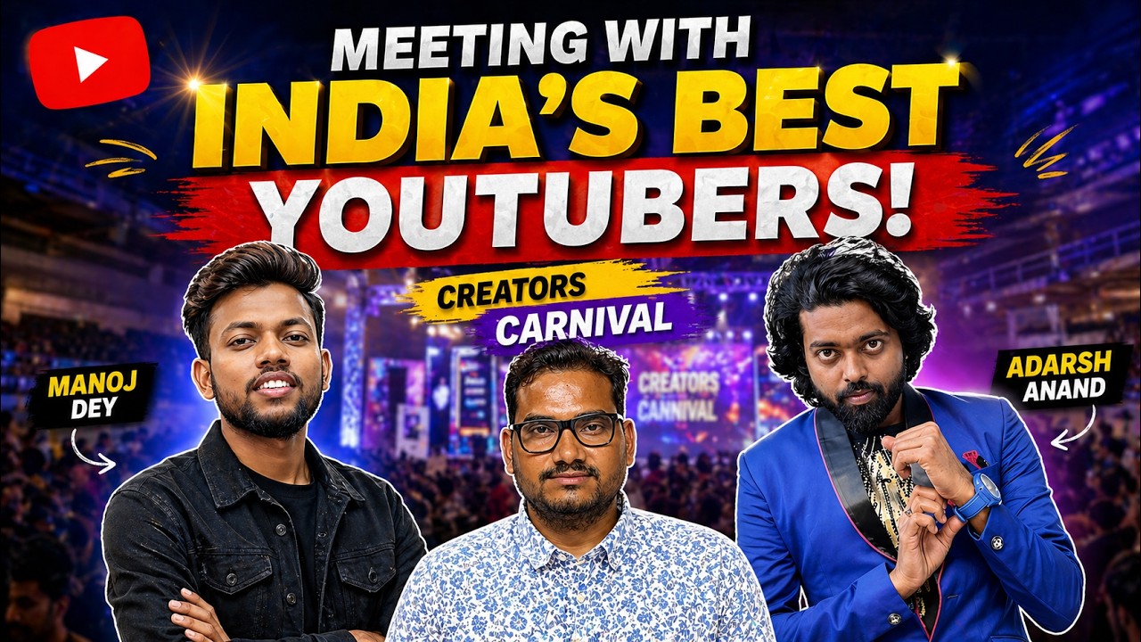 Meeting with India Best YouTube Creator : Creator Carnival ❤️ Indian Logs Vlog