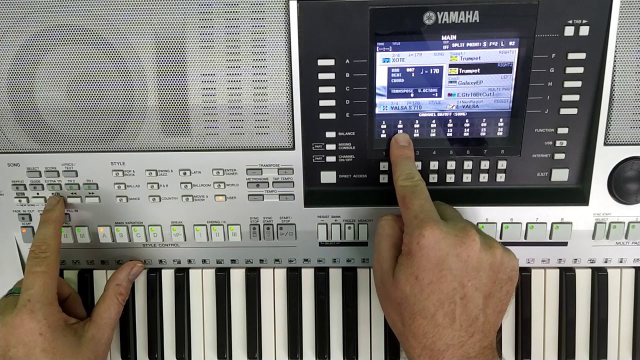 Como gravar MIdI no teclado Yamaha PSR S 910
