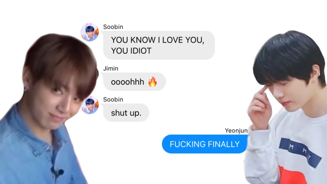 bts and txt texts - the one with the breakup prank