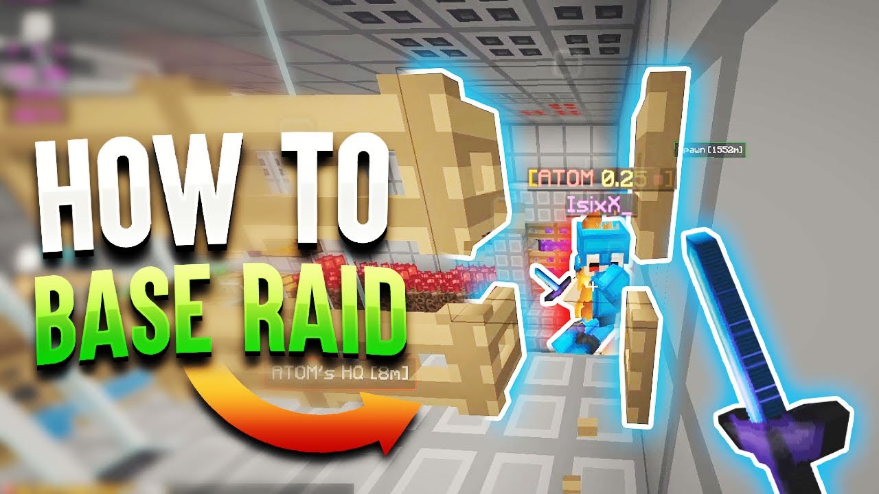 How to BASE RAID on HCF with NO RANK... | Minecraft HCF