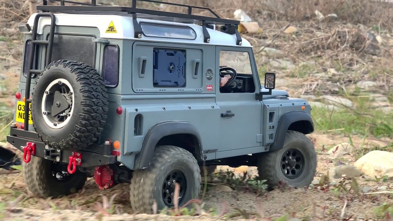 RC : Defender D90 Kahn(1:10 scale) Off-road Trail #3