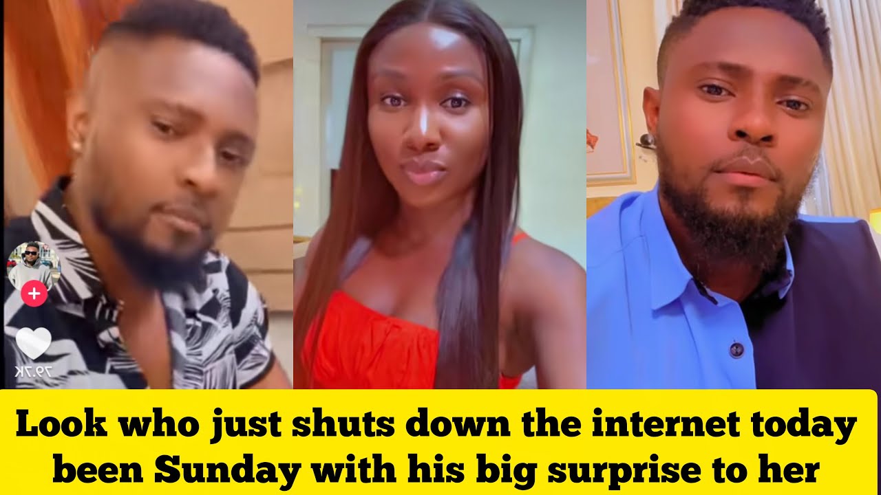 Look who just shuts down the internet with his big surprise to her today been Sunday