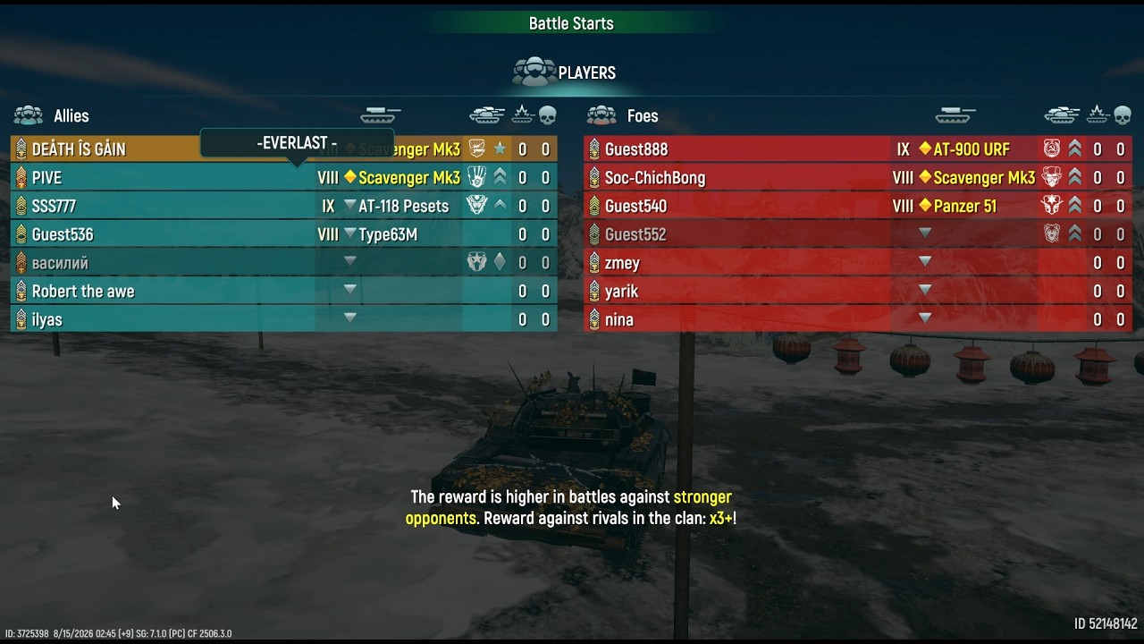 Ice drgaon map - 4vs3 - Tank Force(Aug 15)