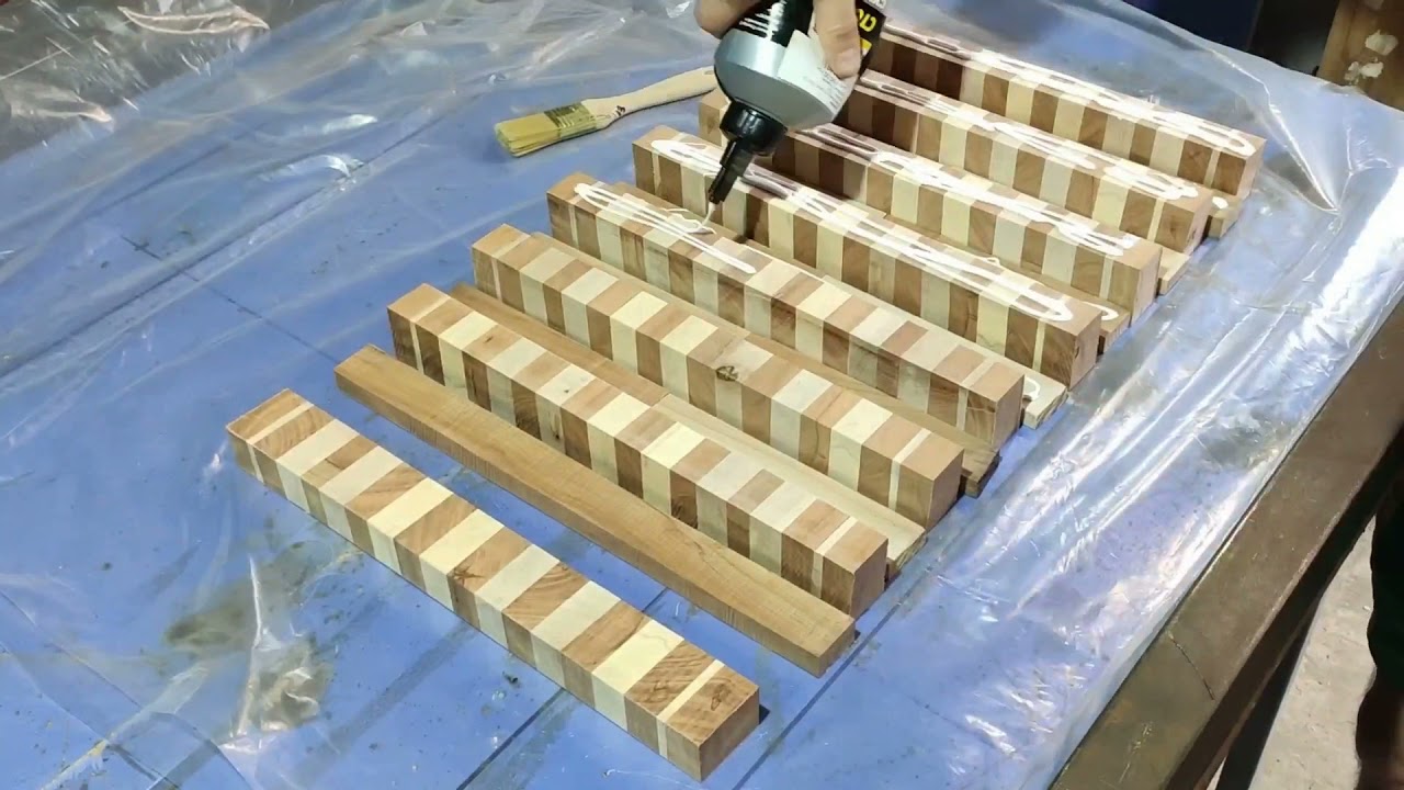Торцевая разделочная доска без рейсмуса просто!!!