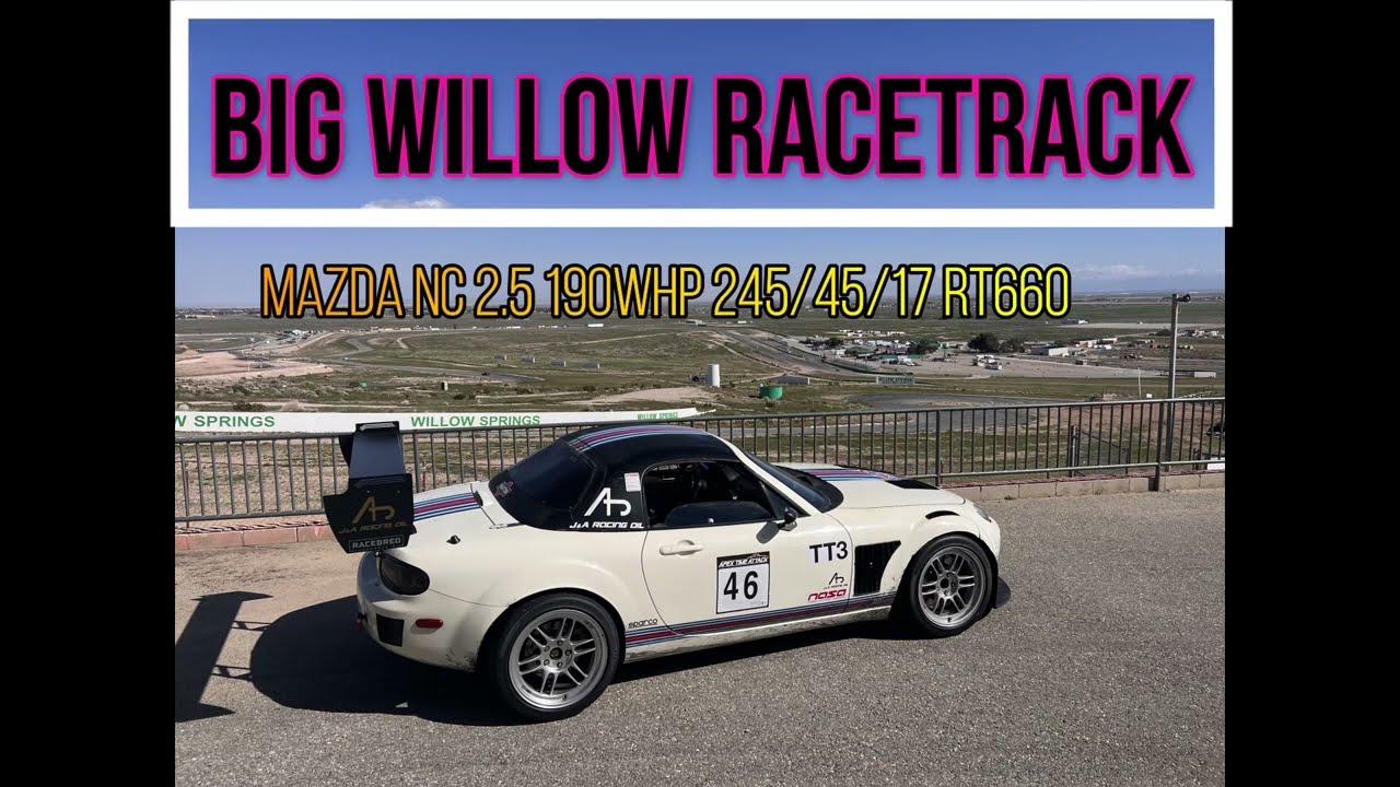 NC Miata 2.5 vs Nissan 350Z and Porsche 944 race car Big Willow