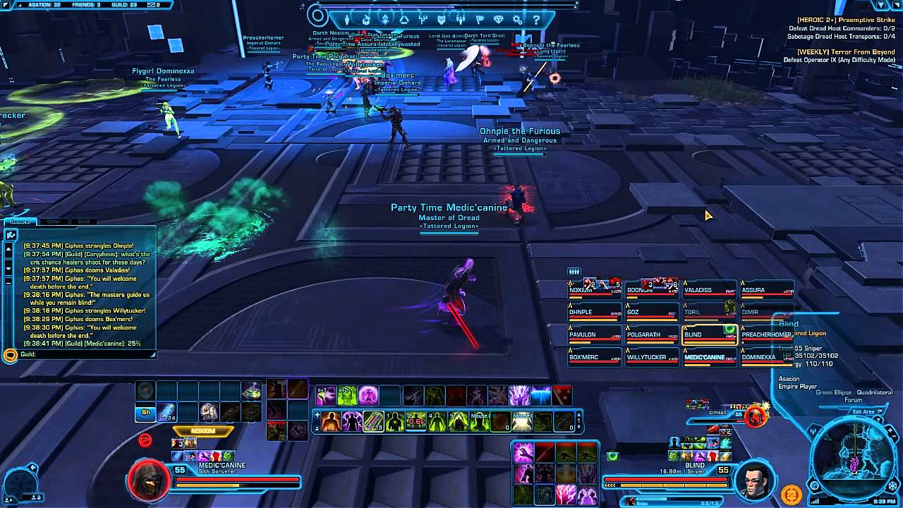 SWTOR: Tattered Legion- Ciphas, Heirad, and Kel'sara (16-man Heroic Mode)