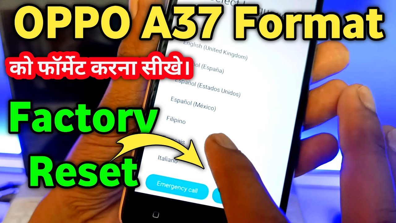 How to format oppo a37 - hard reset | how to reset oppo a37f easy method | Formatting Phone