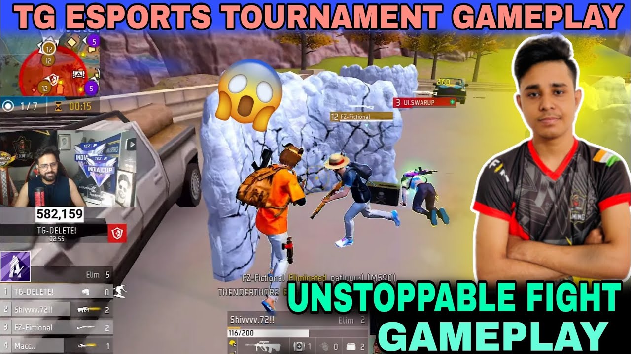 UNSTOPPABLE FIGHT GAMEPLAY 😱| TG DELETE BEST GAMEPLAY 😈 | TG ESPORTS TOURNAMENT GAMEPLAY 