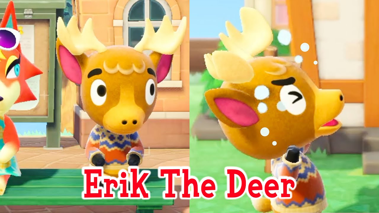 Erik The Deer + Villager Hunting Animal Crossing New Horizons ACNH