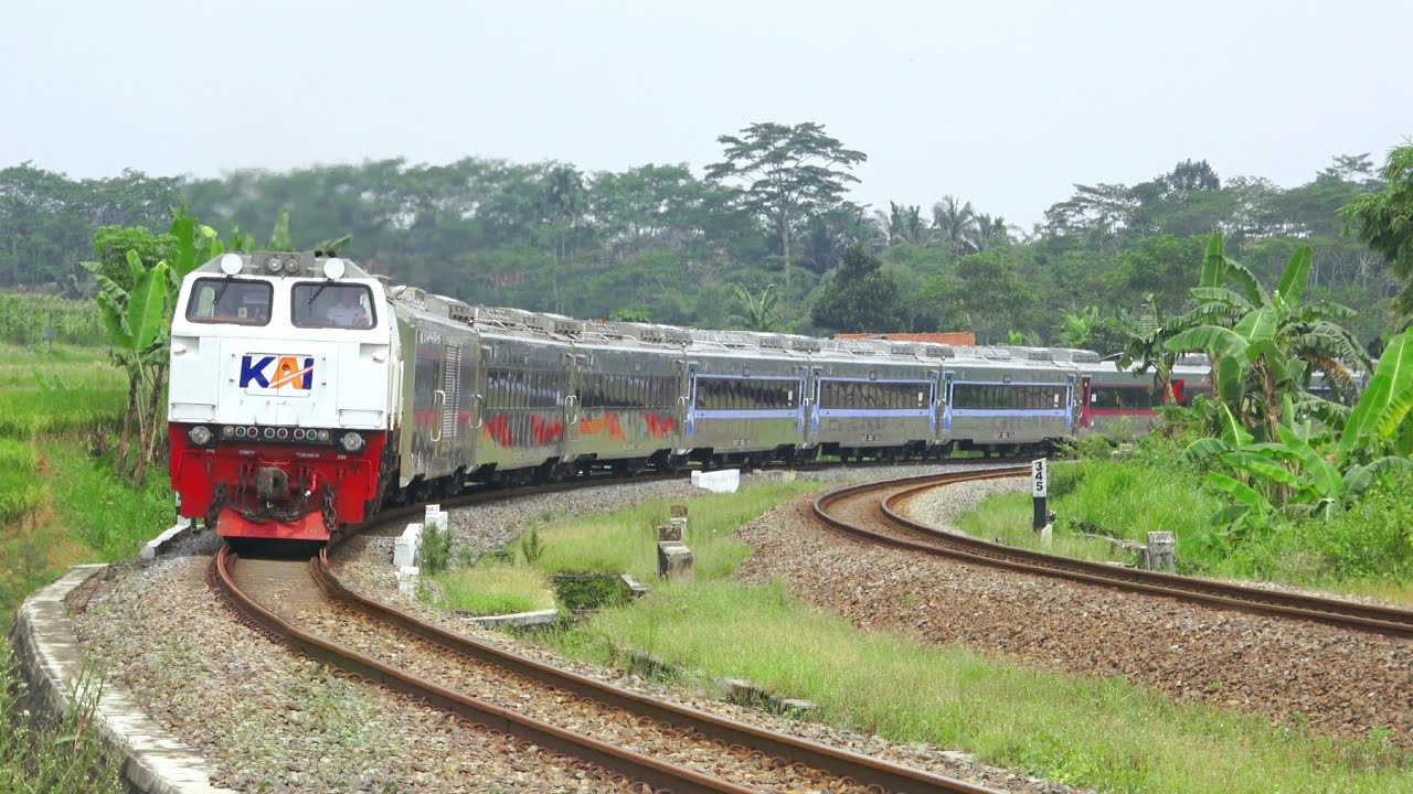 KERETA API PANJANG‼️ MENEMUKAN 23 KERETA API MENIKUNG DI TIKUNGAN BESAR