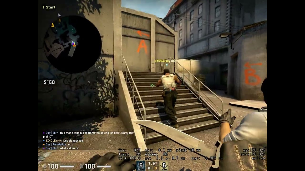 Counter-Strike Global Offensive | ESEA SCRIM PISTOL ROUND WITH EZ4CLE ON OVERPASS #gaming #csgo #cs2