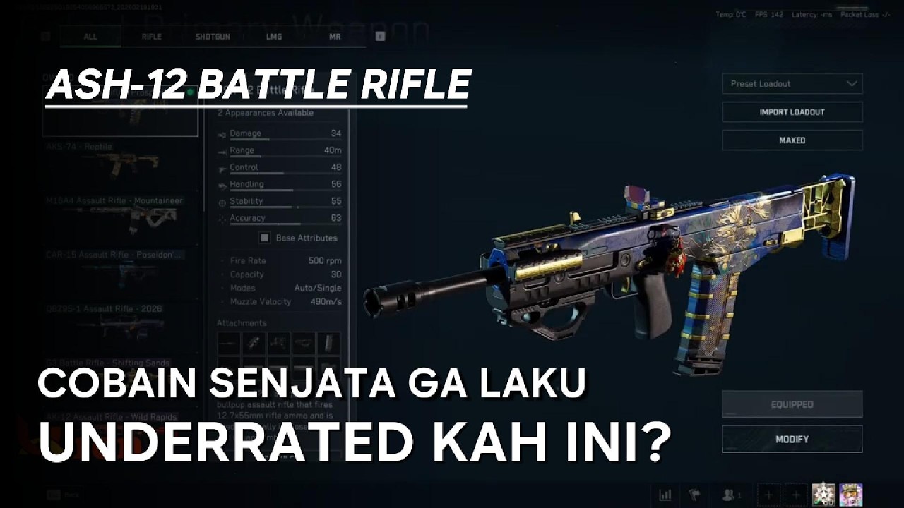 Cobain ASH-12 Battle Rifle, Geter Bener Ini Recoil - Delta Force Garena Indonesia - Part 88
