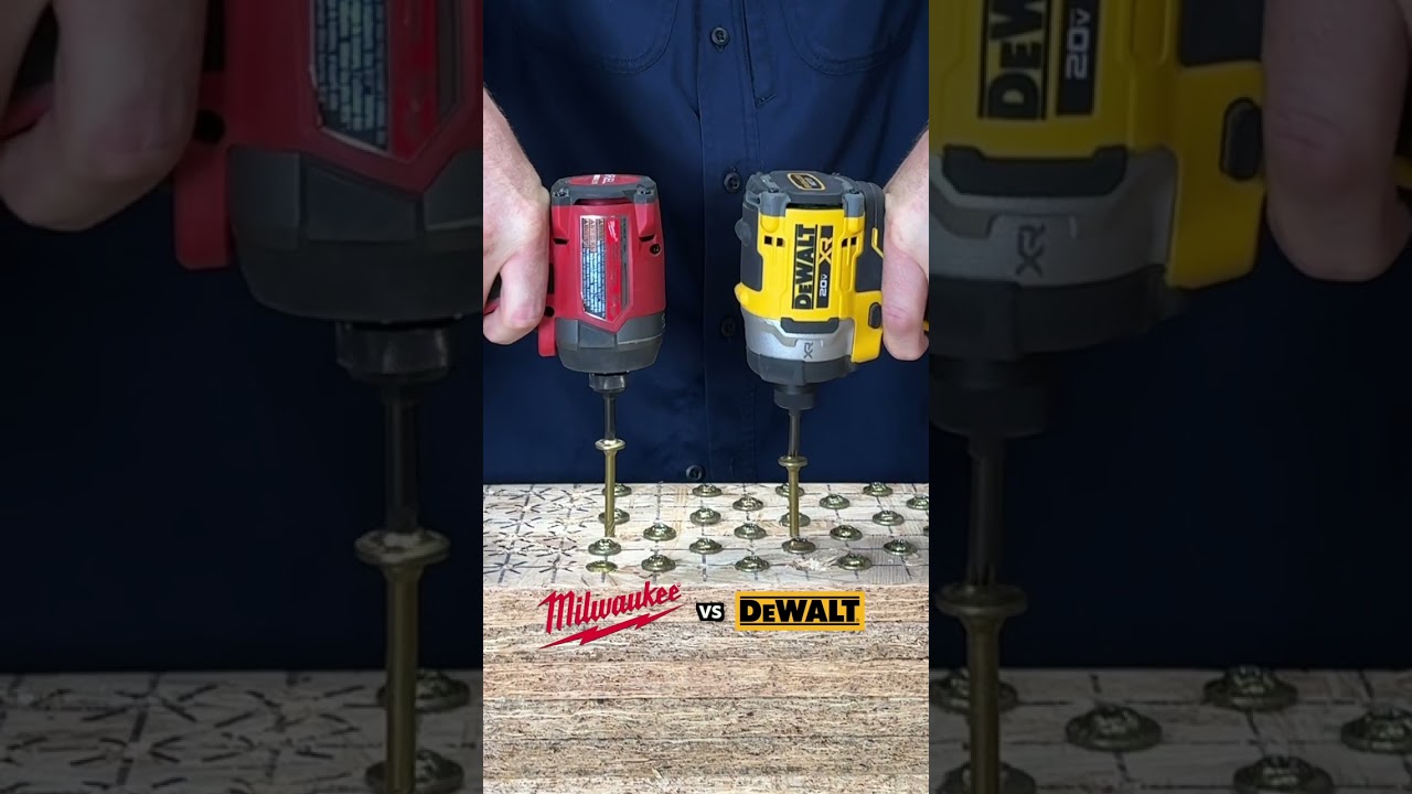 Milwaukee M18 Fuel VS DeWalt 20V Max Impact Driver #Tools