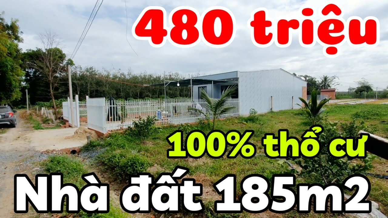 Nhà 480 triệu 5x37 full thổ cư đường ô tô ở xã Hảo Đước Tây Ninh sổ hồng riêng bán giá rẻ