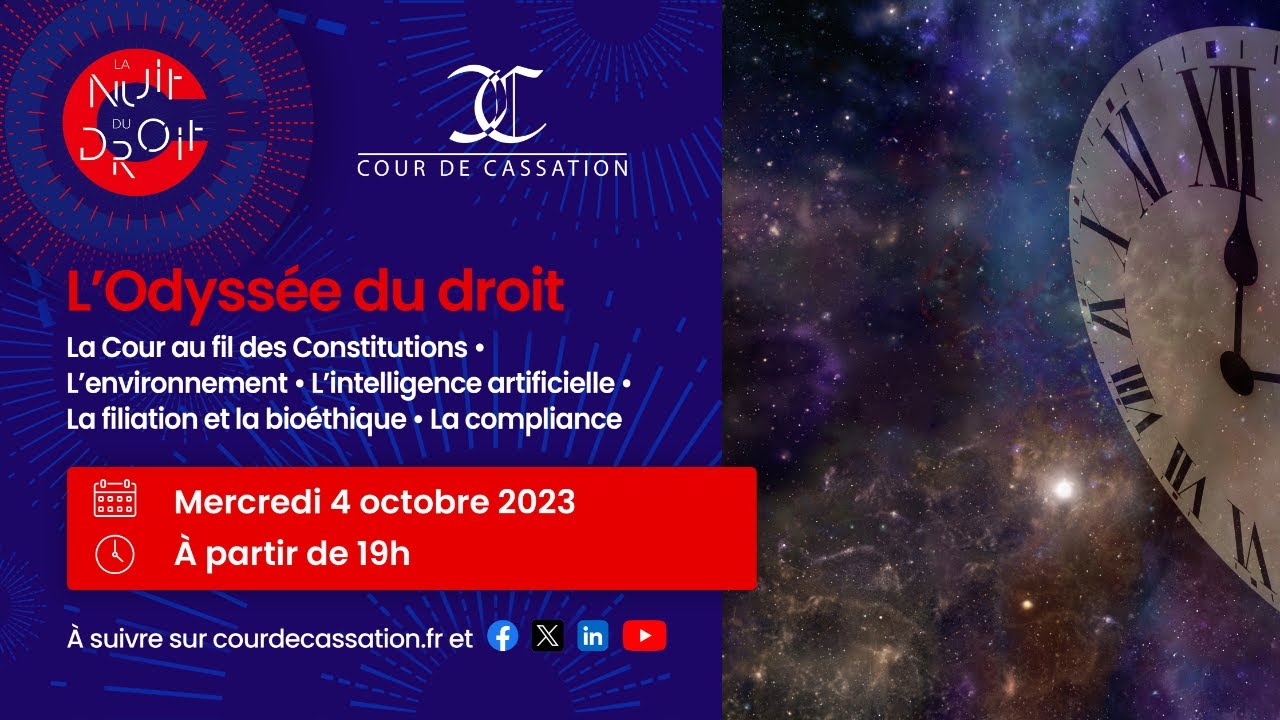 Nuit du droit 2023 à la Cour de cassation « L'Odyssée du droit »