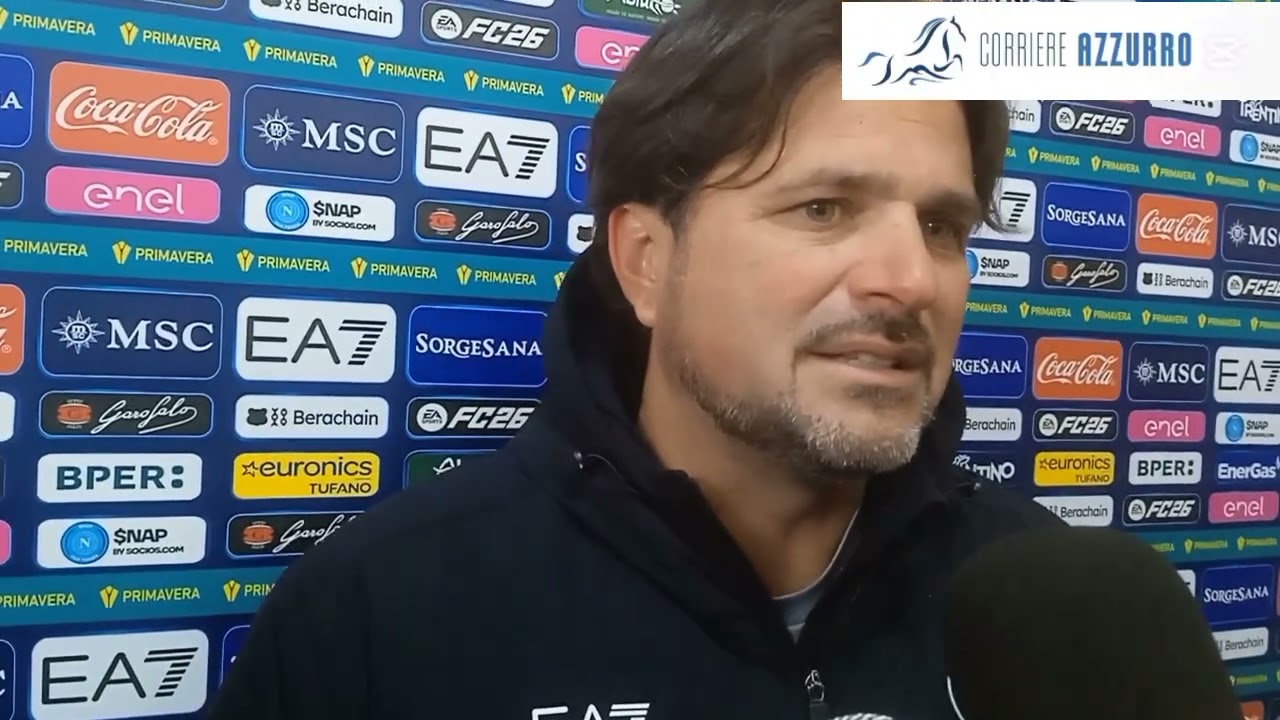 Dario Rocco, allenatore del napoli primavera, post Napoli-Lazio.