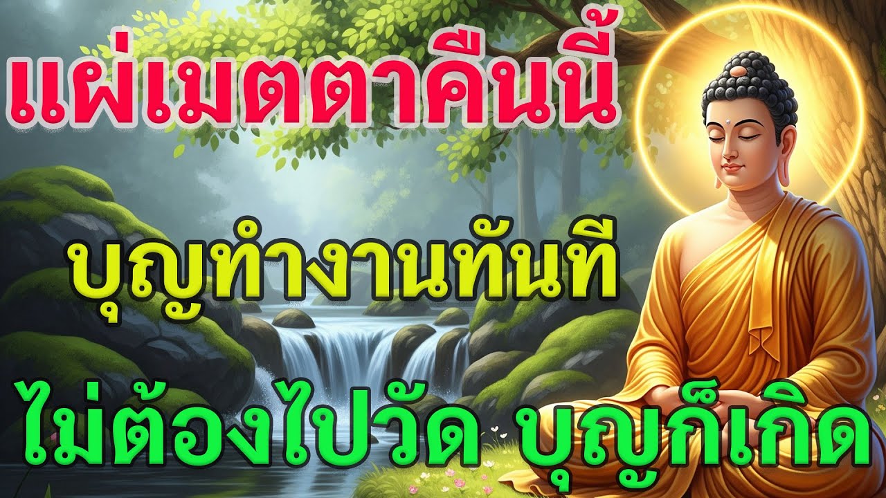 แผ่เมตตาคืนนี้ บุญทำงานทันที ไม่ต้องไปวัด บุญก็เกิด