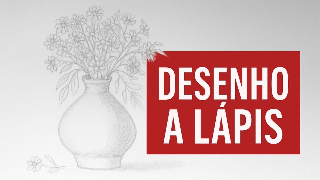 Aprenda a Desenhar um Vaso de Flores em MENOS de 1 Minuto! Técnica RÁPIDA e NOVA!