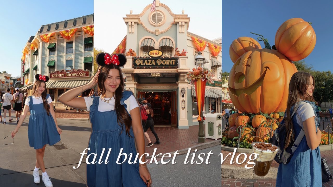 fall bucket list vlog: spending a day at Disneyland ✨🍂