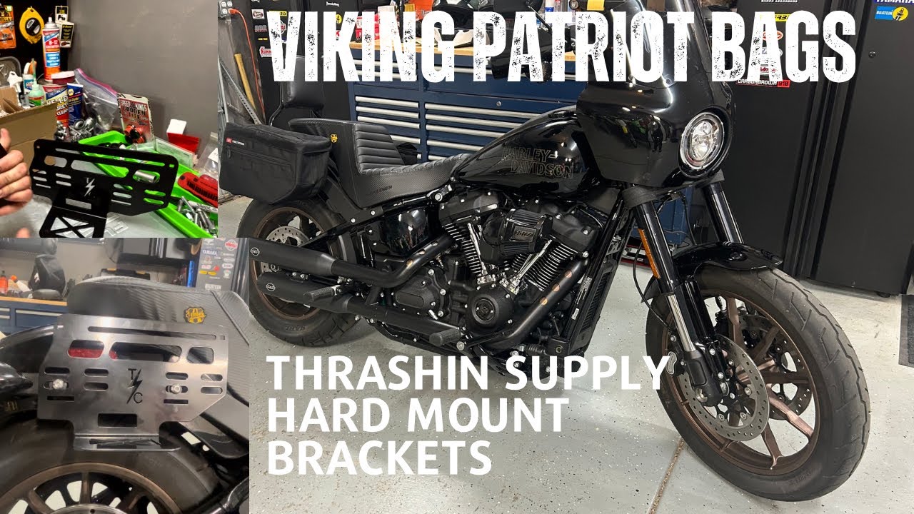 Hard mounting a set of Viking patriot saddle bags. 2022 fxlrs.
