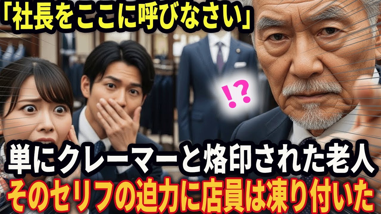 「キミ・それなら社長をここに呼びなさい。いますぐだ」単にクレーマーと烙印された老人　そのセリフの迫力に店員は凍り付いた