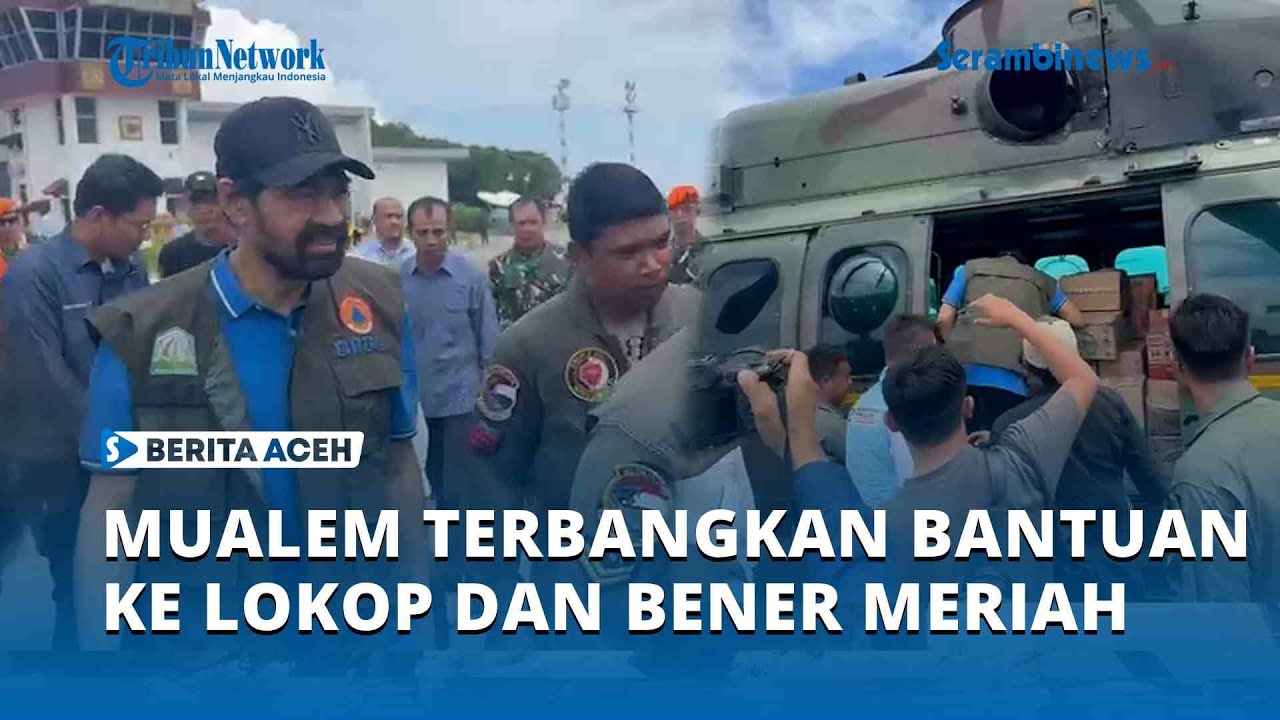 Mualem Terbangkan Bantuan ke Lokop dan Bener Meriah