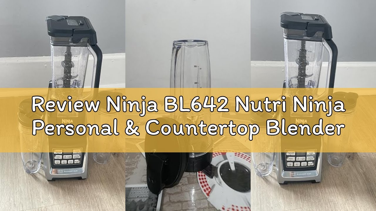 Review Ninja BL642 Nutri Ninja Personal & Countertop Blender with 1200W Auto-iQ Base, 72 oz. Pitcher