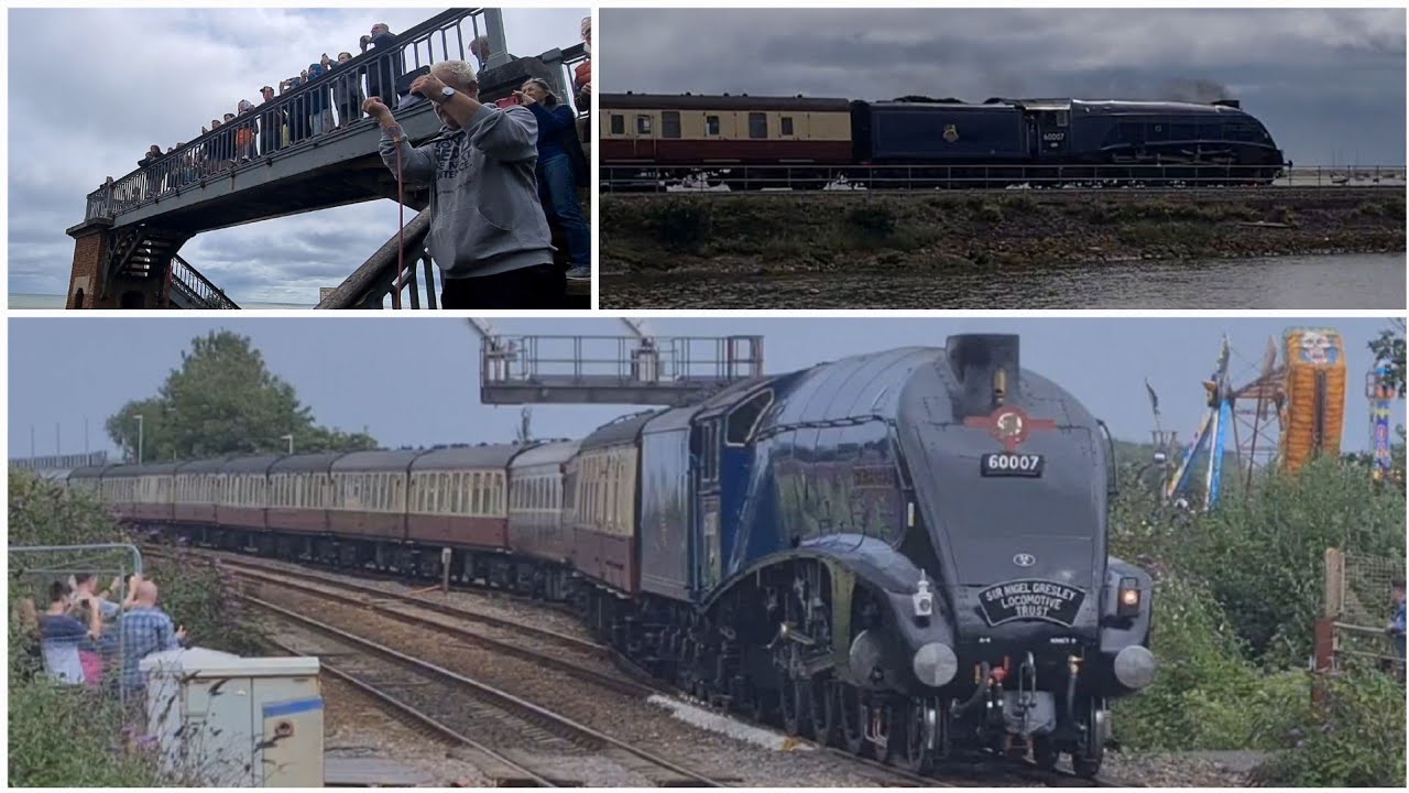 Huge crowds watch A4 steam loco - Cockwood & Dawlish Warren 🎊 👏