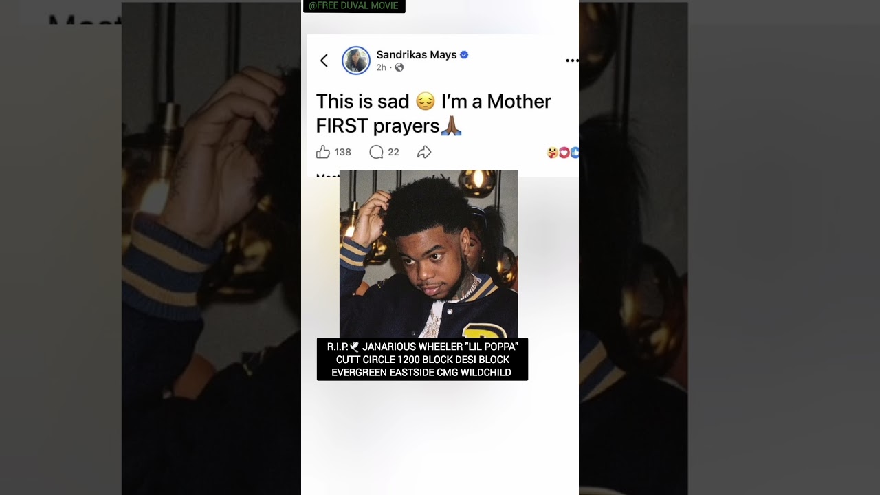 Foolio Mother Sandrikas Make A Facebook Post About R.I.P.🕊 Janarious Wheeler Lil Poppa After He Died
