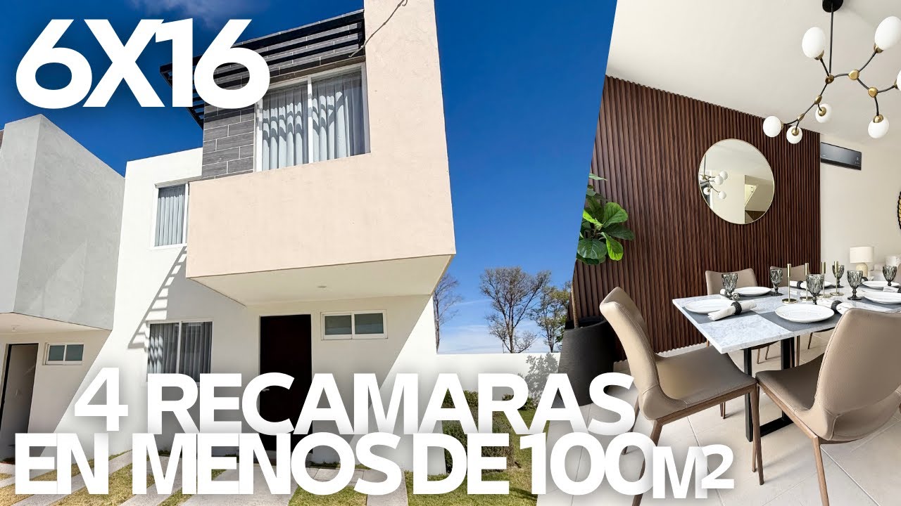 &iquest;4 RECAMARAS Y POCO TERRENO? | Recamara en planta baja | Excelente decoraci&oacute;n