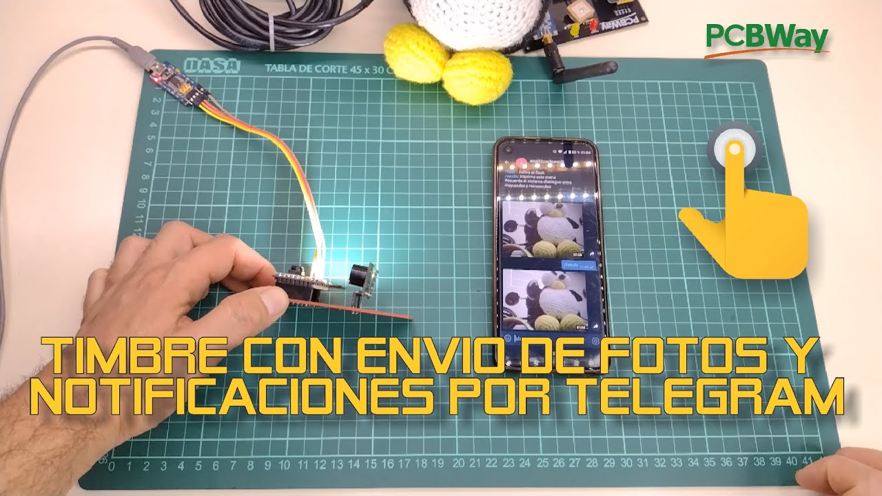 Timbre con envío de fotos y notificaciones por telegram