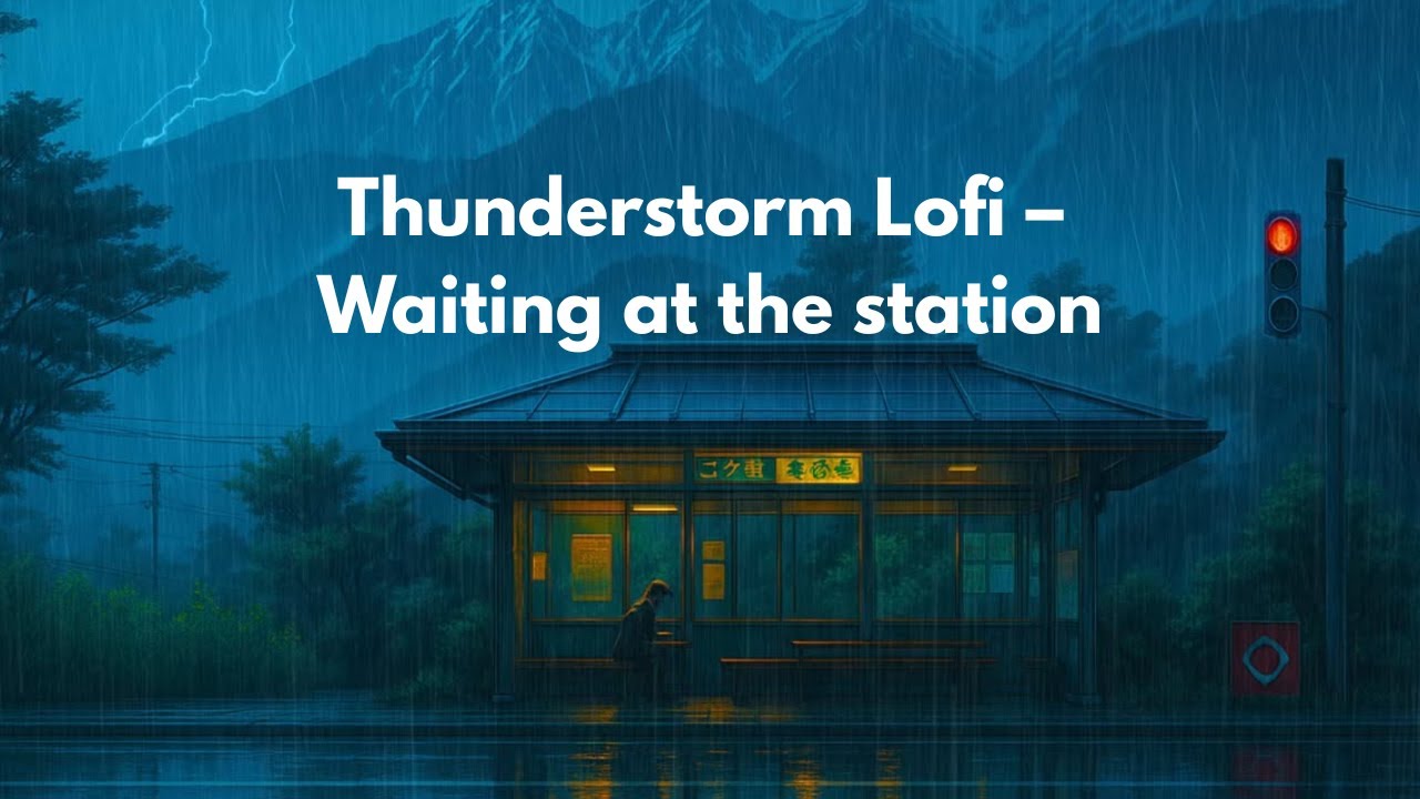 Thunderstorm Lofi – Waiting at the Station