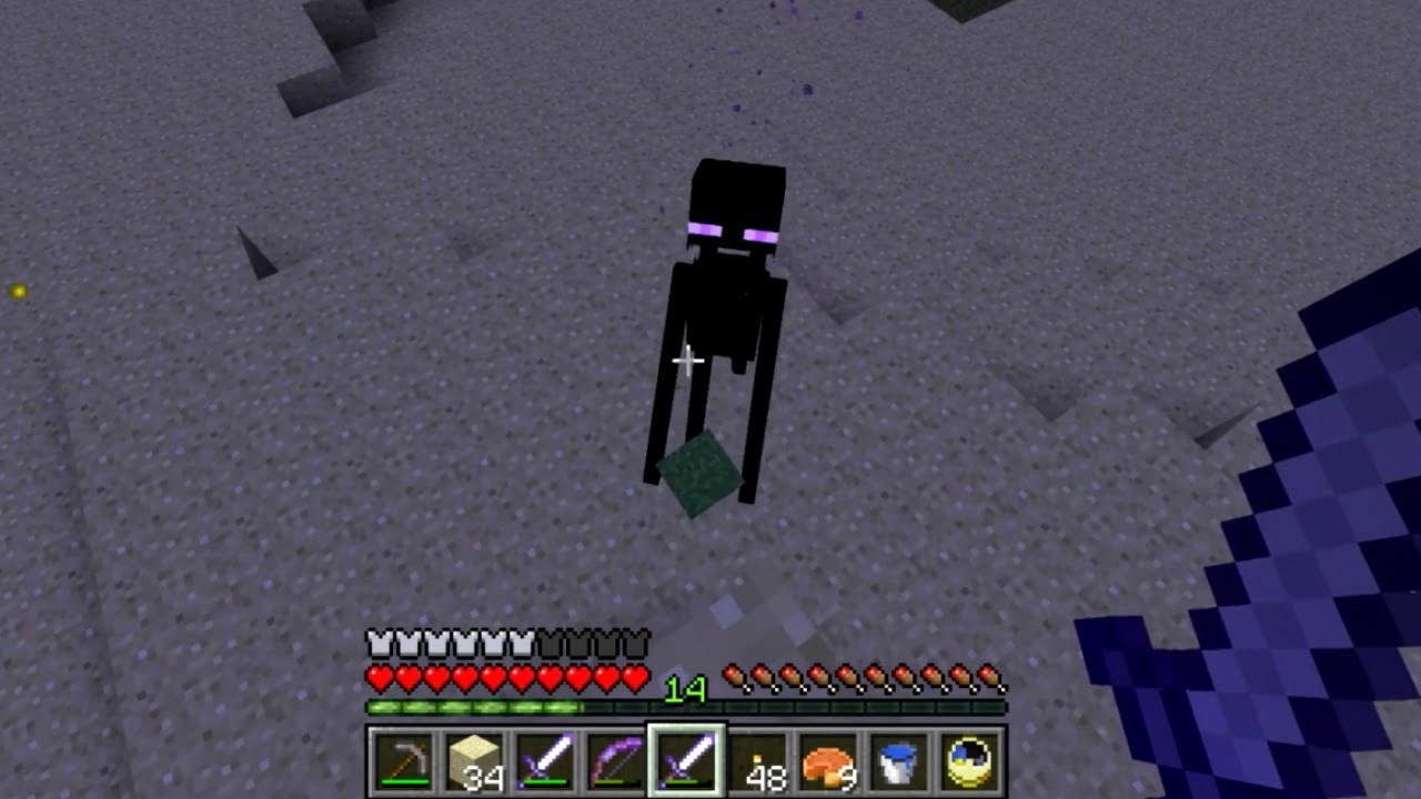 Minecraft: Getting Ender Pearls quickly by hunting Endermen in the Overworld