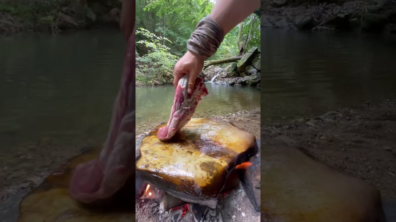 Doğal Taş Ocakta Kuzu Pirzola 🥩 | lamb chops on natural stone stove