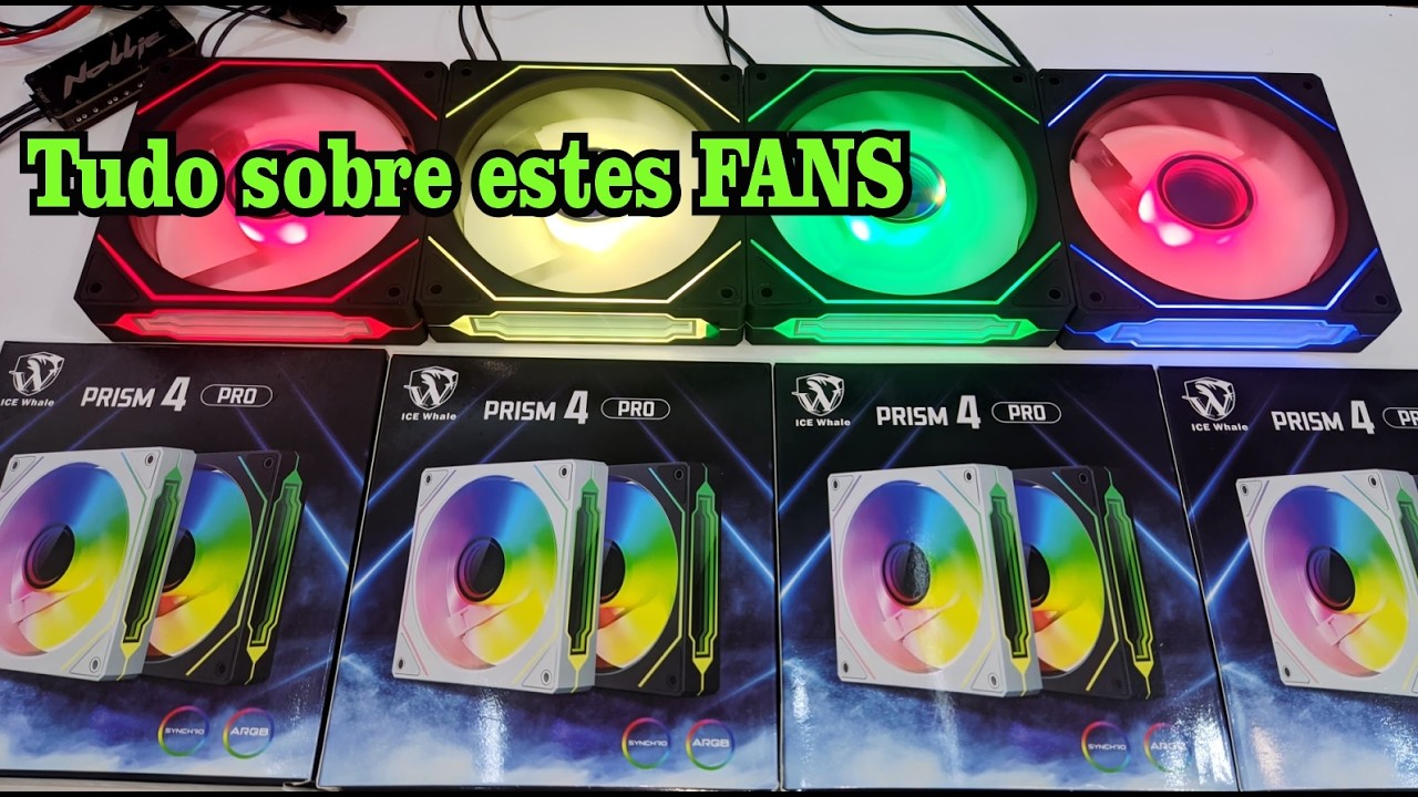 FAN PRISM 4PRO ICE WHALE, reviews, testes e efeitos ARGB