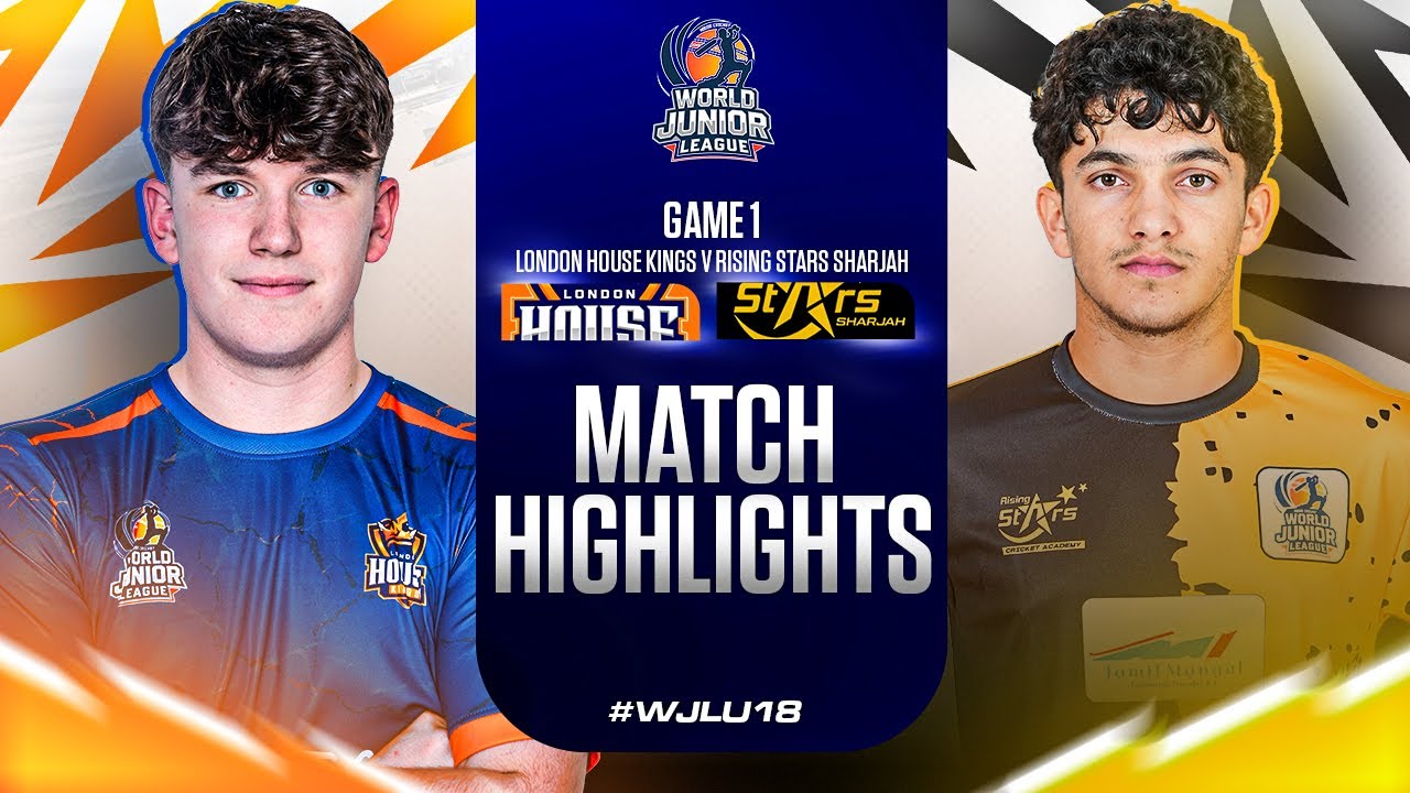 WJL U18 | Match 1 | London House Kings vs Rising Stars Sharjah | Highlights |Sharjah Cricket Stadium