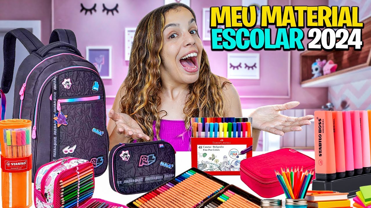 MEU MATERIAL ESCOLAR/ESCRITÓRIO 2024!