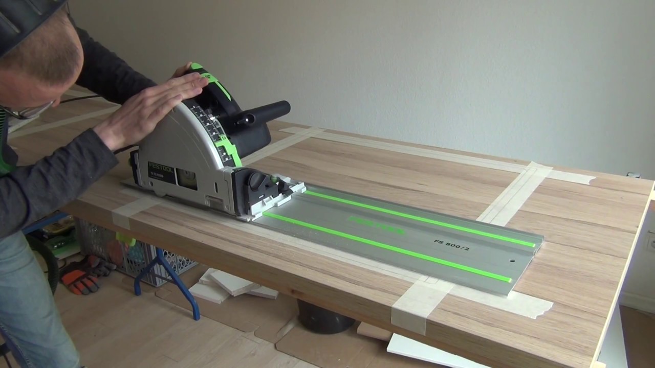 Festool Tauchsäge TS 55 RQ - Küchenarbeitsplatte aussägen