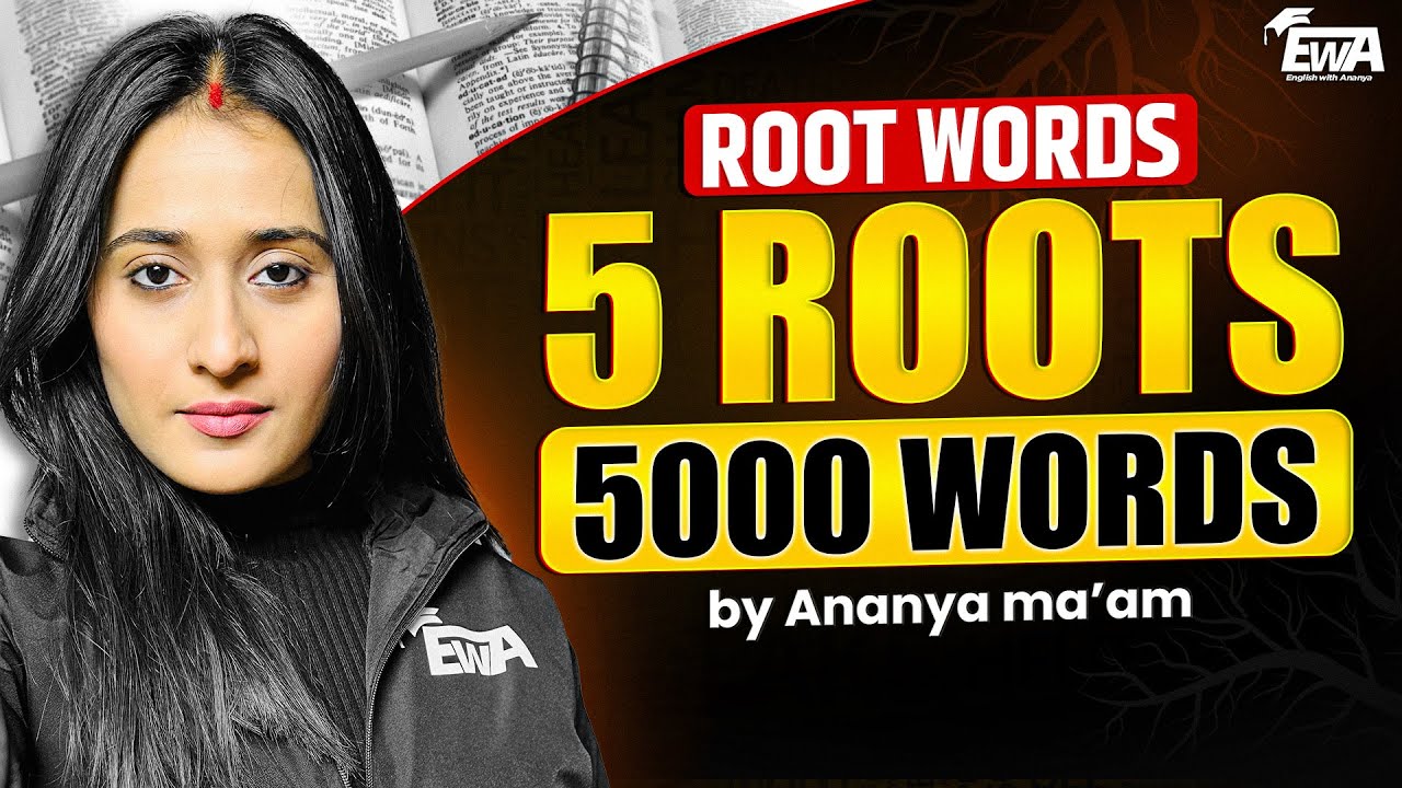 5000+ Words | Root Words in English Vocabulary for SSC CGL/CHSL/MTS/ EXAM 2025 | English with Ananya