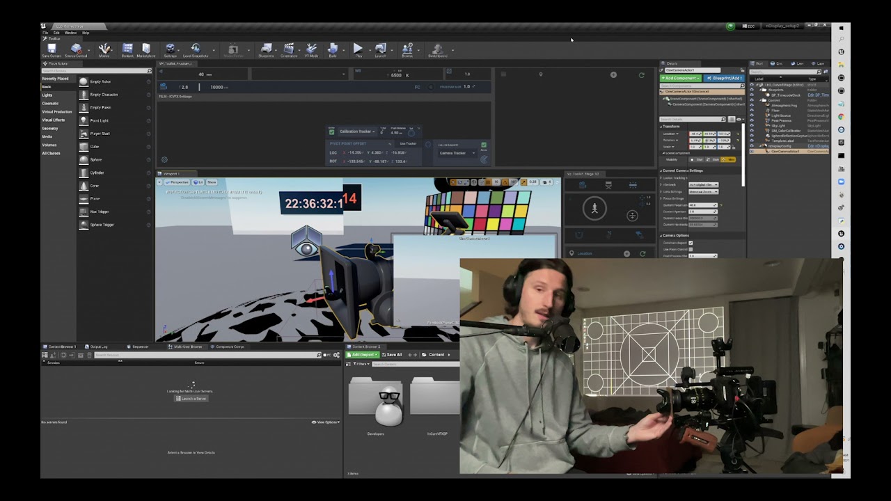 E5: Lens Offset & Mesh Calibration With Vive - In-Camera VFX Virtual Production - Vp Toolkit UE 4.27