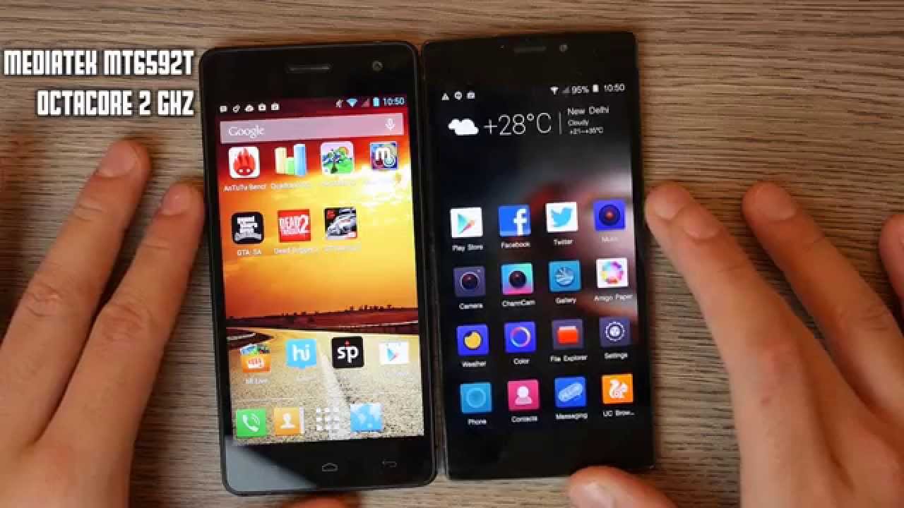 Micromax Canvas Knight A350 vs  Gionee Elife S5.5 Comparison Battle of the OCTA Core
