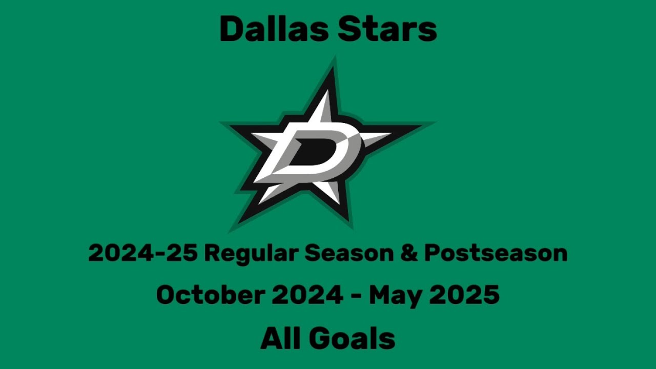 Dallas Stars | 2024-25 Season | All 322 Goals