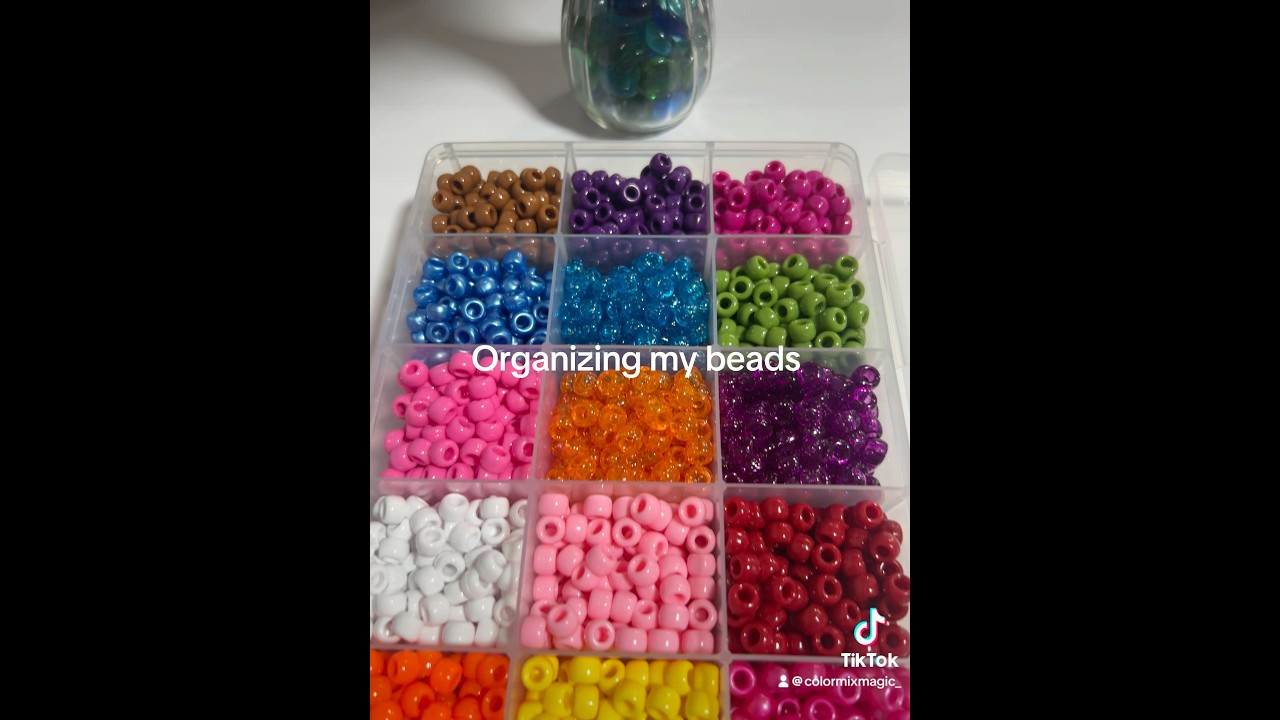 Organizing my beads ✨✨✨ #satisfying #amazingbeads #pearlaccessories #asmrsounds #beadsandthings